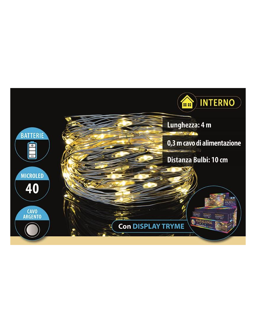 CLASSIC SERIE 40 MICROLED A BATTERIA 4 METRI