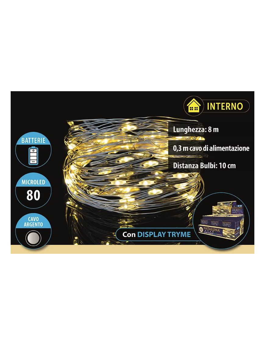 CLASSIC SERIE 80 MICROLED A BATTERIA 8 METRI