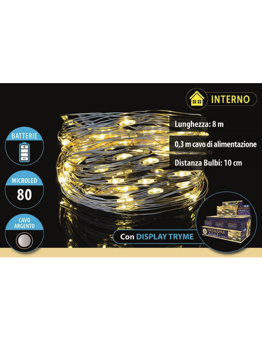 CLASSIC SERIE 80 MICROLED A BATTERIA 8 METRI