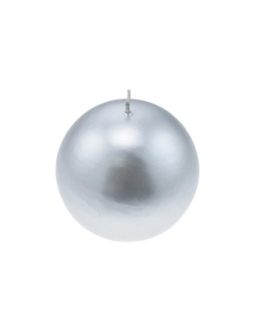 CANDELA ARGENTO A FORMA DI SFERA 6cm