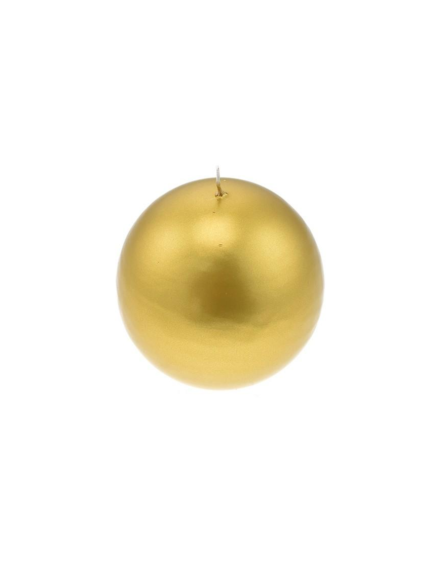 GOLD SPHERE-SHAPED CANDLE 7cm