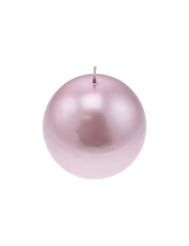 METALLIC PINK SPHERE-SHAPED CANDLE 7cm