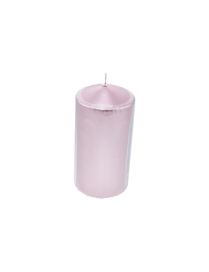 METALLIC PINK CANDLE 7.5X15cm