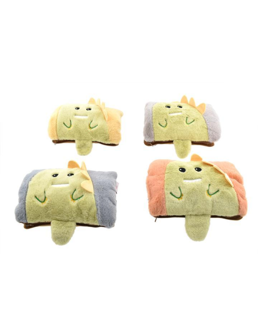 BORSA ACQUA CALDA ELETTRICA CON DECORAZIONE DINOSAURO