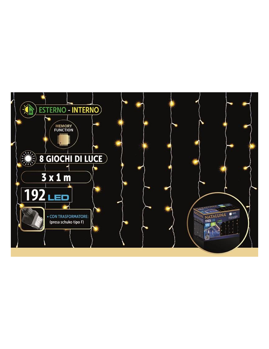 TENDA CLASSIC A LED INTERNO/ESTERNO 3x1 METRI