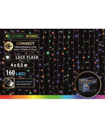 TENDA MULTICOLOR A LED ESTERNO 4x0,5 METRI