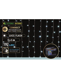 WHITE OUTDOOR LED AWNING 3x1 METERS
