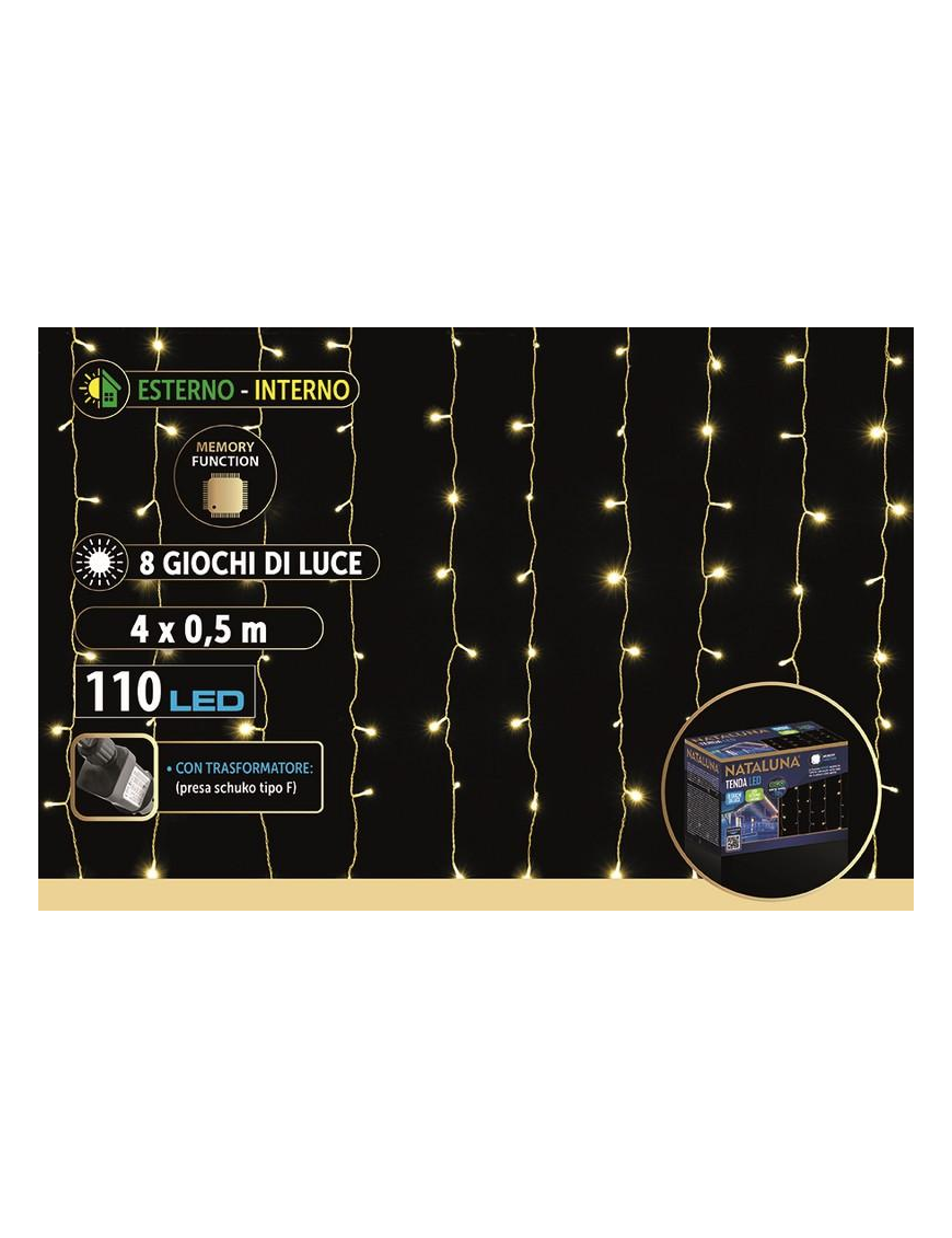 TENDA CLASSIC A LED INTERNO/ESTERNO 4x0,5 METRI