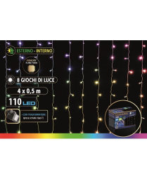 MULTICOLOR INDOOR/OUTDOOR LED AWNING 4x0.5 METERS
