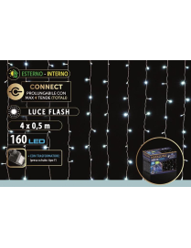 WHITE OUTDOOR LED AWNING 4x0.5 METERS