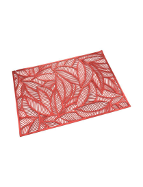 RED PVC PLACEMAT 30x45 CENTIMETERS