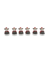 TEA-LIGHT PIGNA CON RENNA 6pezzi