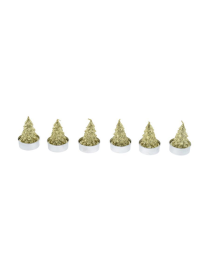 TEA-LIGHT ALBERO ORO 6pezzi