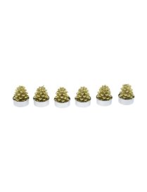 TEA-LIGHT ALBERO ORO 6pezzi