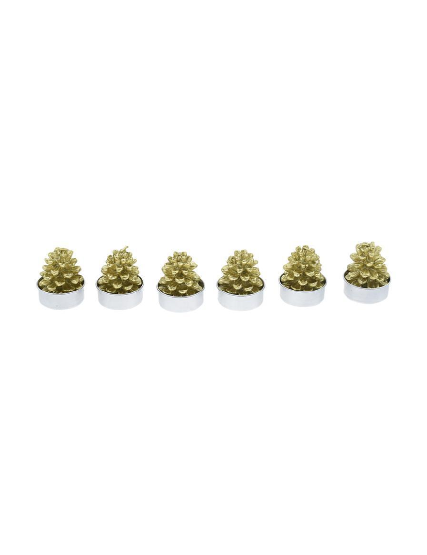 TEA-LIGHT ALBERO ORO 6pezzi