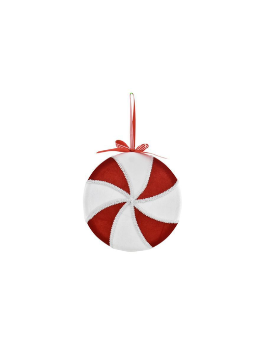 CANDY RED/WHITE HANGER 7.5cm