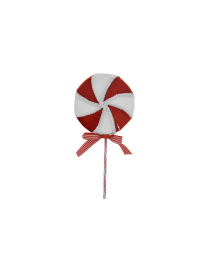 LOLLIPOP RED/WHITE 14cm
