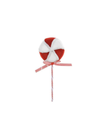LOLLIPOP RED/WHITE 9,5cm