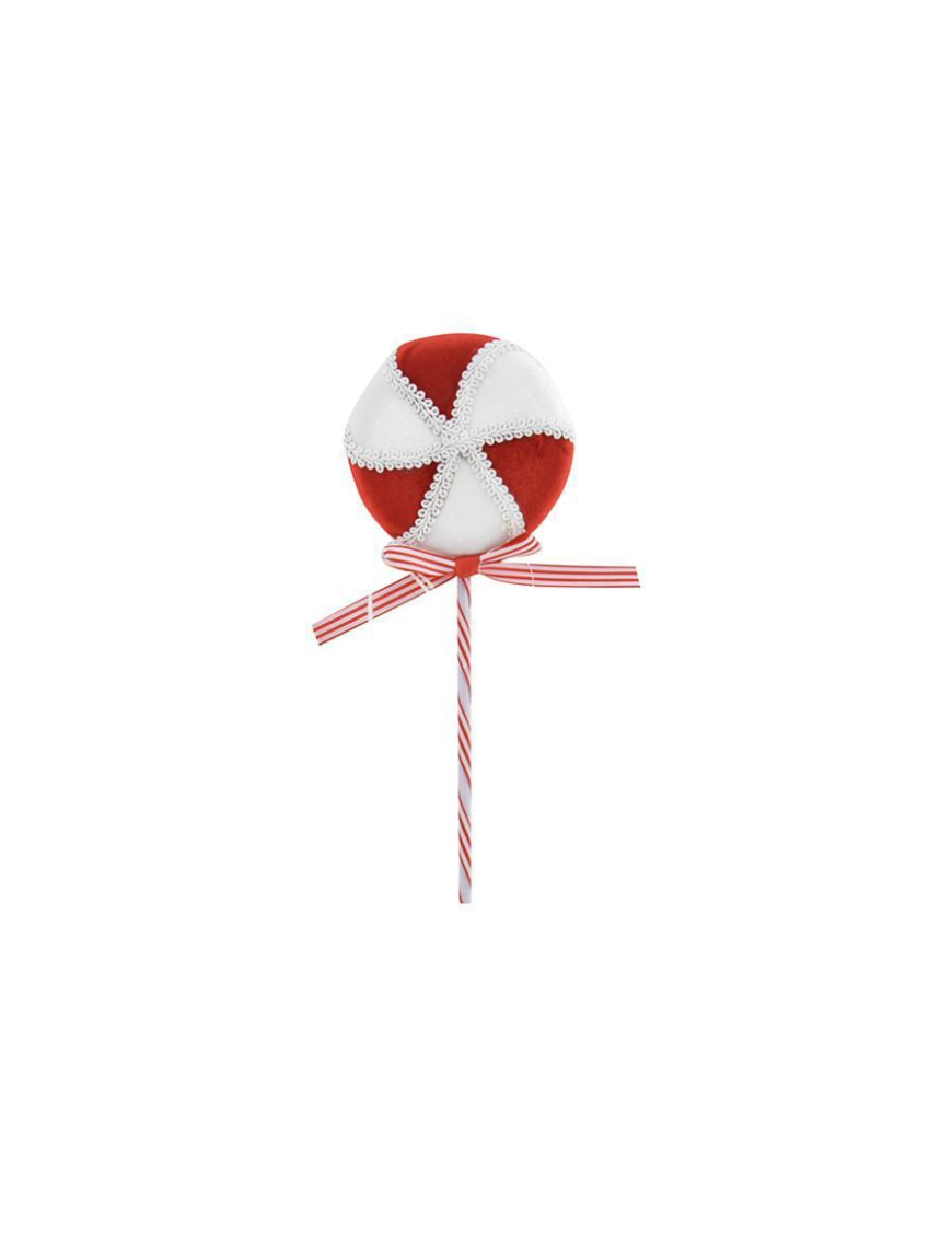 LOLLIPOP RED/WHITE 9,5cm