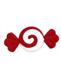 RED/WHITE CANDY 52x25cm