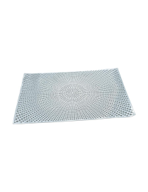 TOVAGLIETTA PVC ARGENTO 30x45 CENTIMETRI