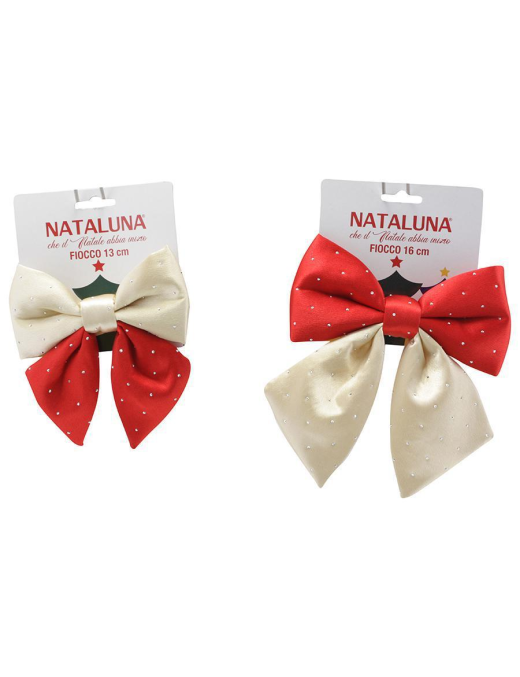 PADDED BOW 5 SIZES 13/16cm CREAM