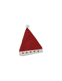 CAPPELLO NATALIZIO CON STELLE LUM 28x37 CENTIMETRI