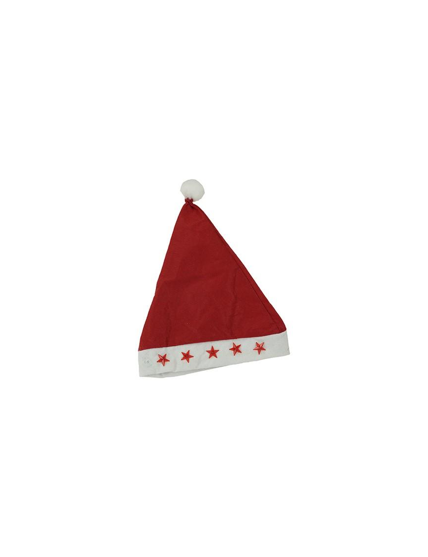 CAPPELLO NATALIZIO CON STELLE LUM 28x37 CENTIMETRI