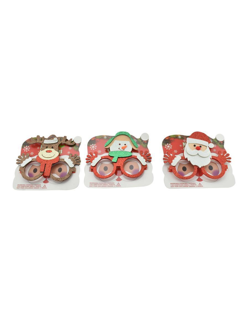 CHRISTMAS GLASSES 15x11 CENTIMETERS