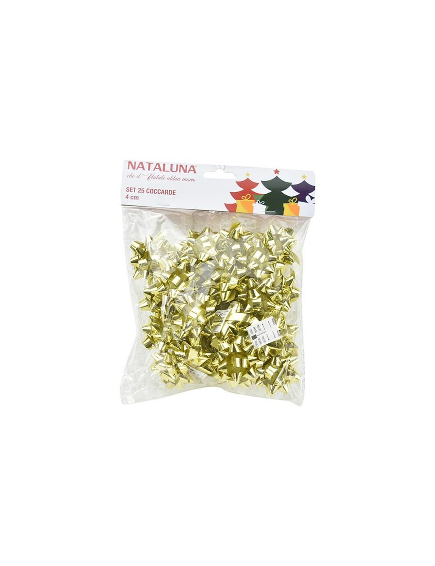 COCCARDE 4 CENTIMETRI 25 PEZZI ORO