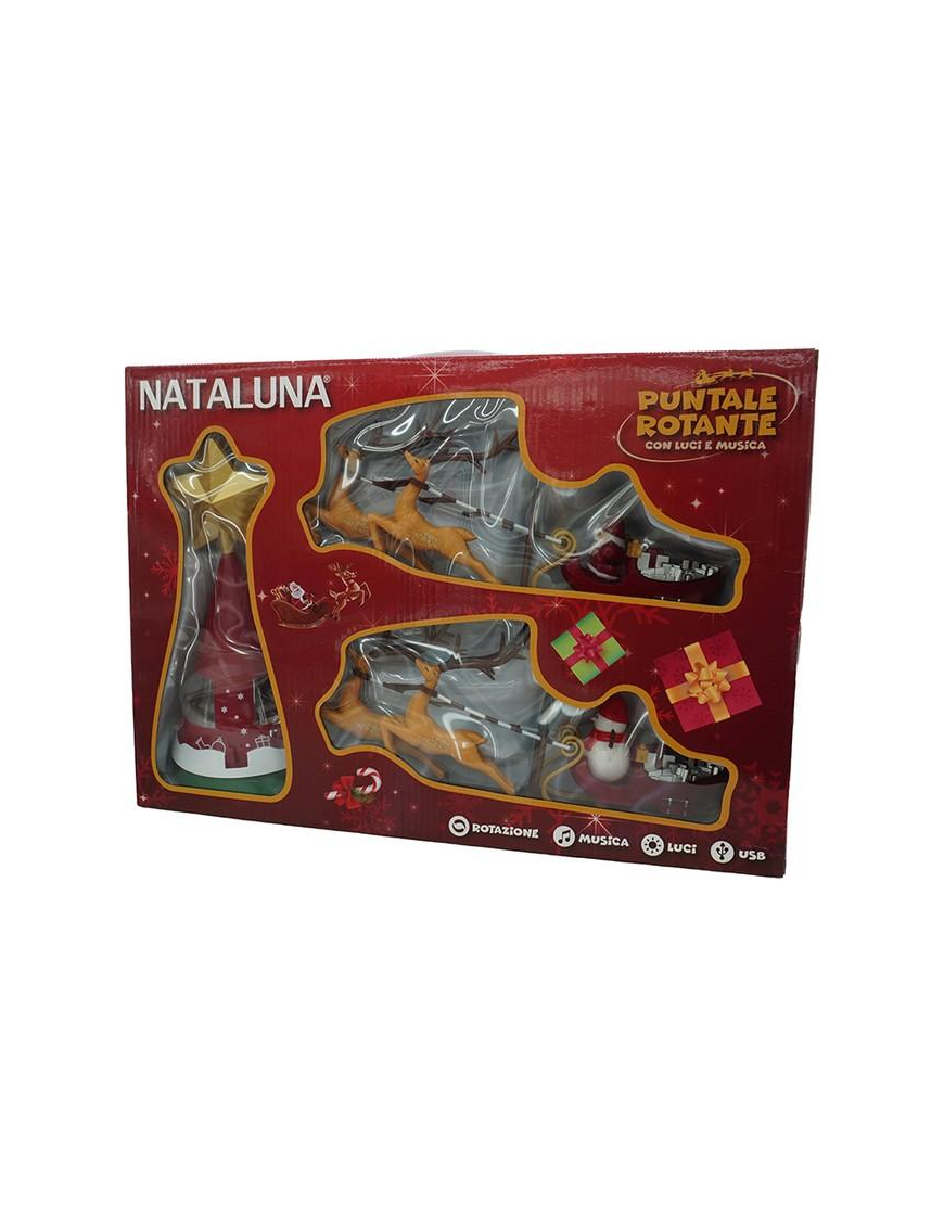 PUNTALE ROTANTE CON SLITTA/LED/MUSICA