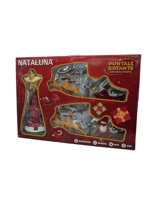 PUNTALE ROTANTE CON SLITTA/LED/MUSICA