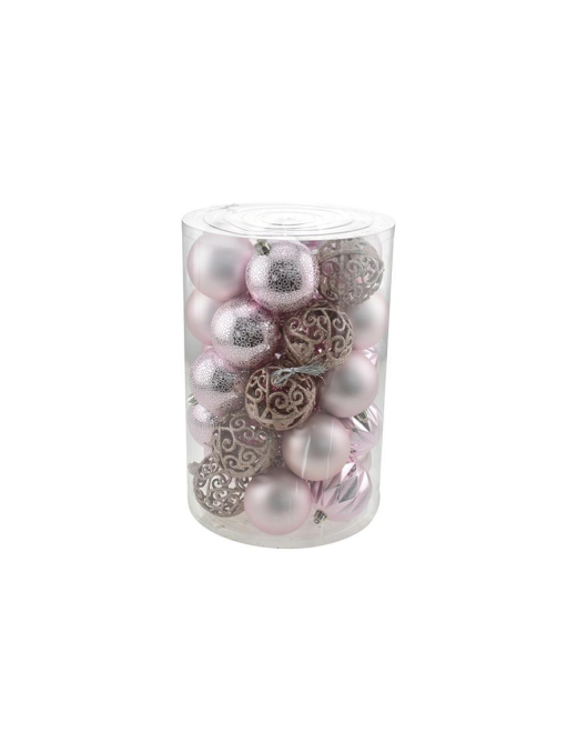 SFERE 8cm COLORE ROSA 34pezzi