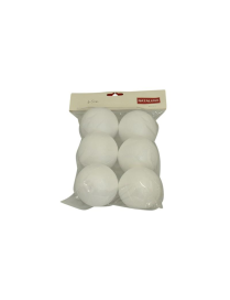 SFERA X DECOUPAGE IN POLISTIROLO 6,5cm 6pezzi