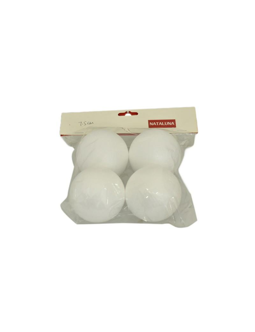 SFERA X DECOUPAGE IN POLISTIROLO 7,5cm 4pezzi