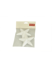 STAR X DECOUPAGE IN POLYSTYRENE 10.8cm 2 pieces