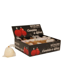 SPHERE-SHAPED CREAM CANDLE 7cm