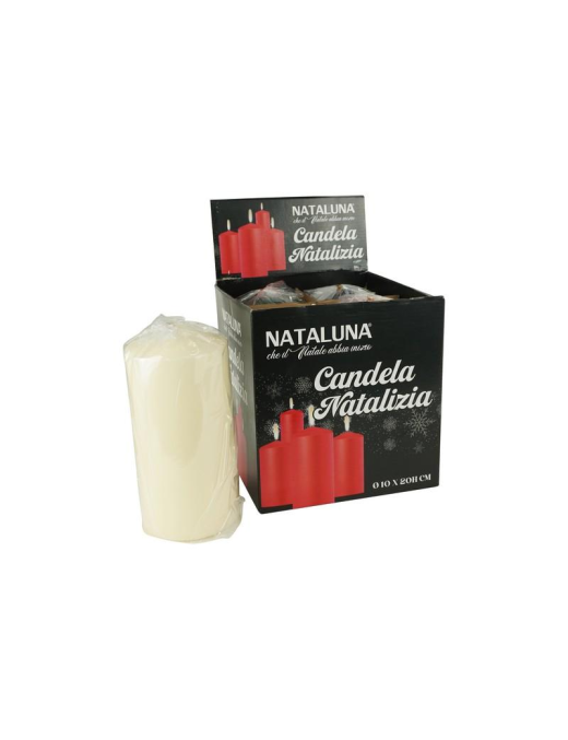 CREAM CANDLE 10x20cm