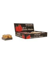 CANDELA ORO 3,9x5cm 4pezzi