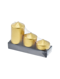 CANDELA ORO 3pezzi