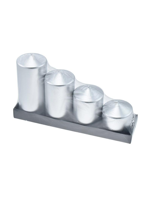 CANDELA ARGENTO 4pezzi