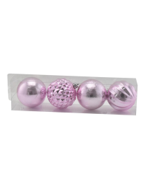 SFERE 7cm COLORE ROSA 4pezzi