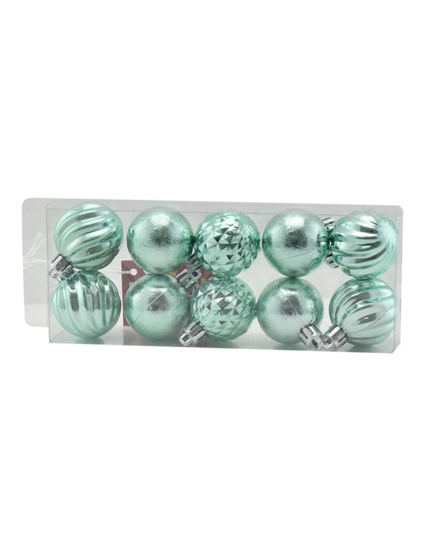 BALLS 4cm TIFFANY COLOR 10 pieces