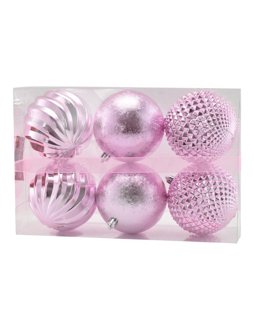 SFERE 10cm COLORE ROSA 6pezzi