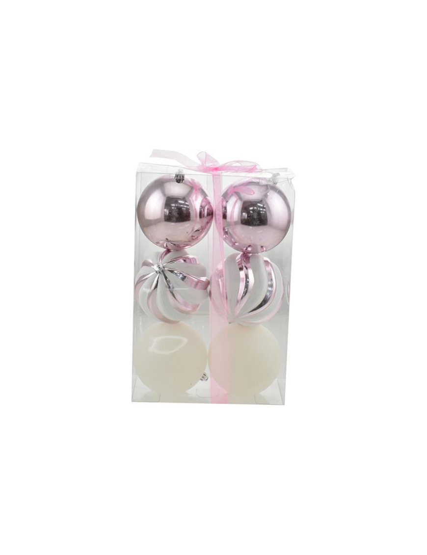 SFERE 10cm COLORE ROSA 6pezzi