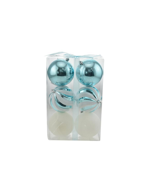 SFERE 10cm COLORE TIFFANY 6pezzi