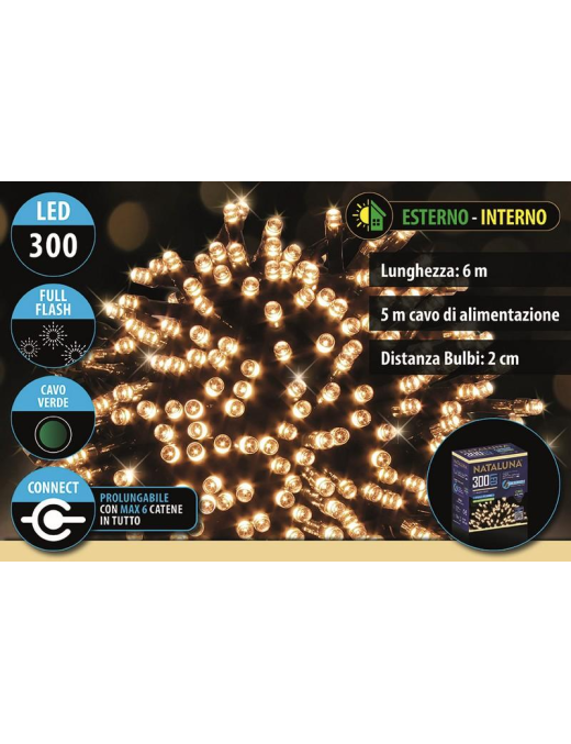 CLASSIC FLASH CONNECT 300LED 6+5m