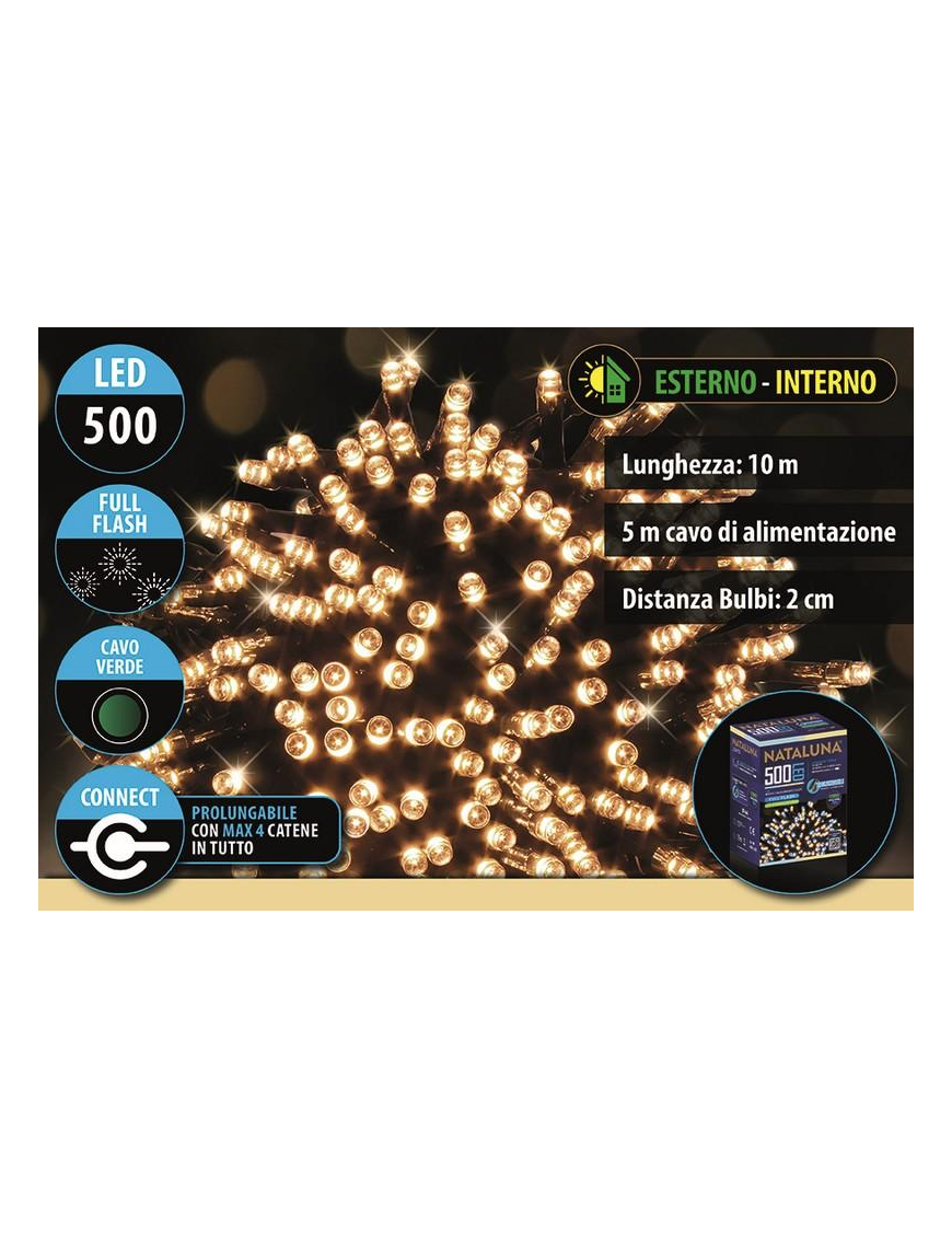 CLASSIC FLASH CONNECT 500LED 10+5m