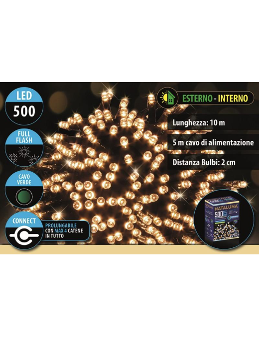 CLASSIC FLASH CONNECT 500LED 10+5m