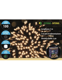 CLASSIC GREEN CABLE 100LED 5mt+5mt
